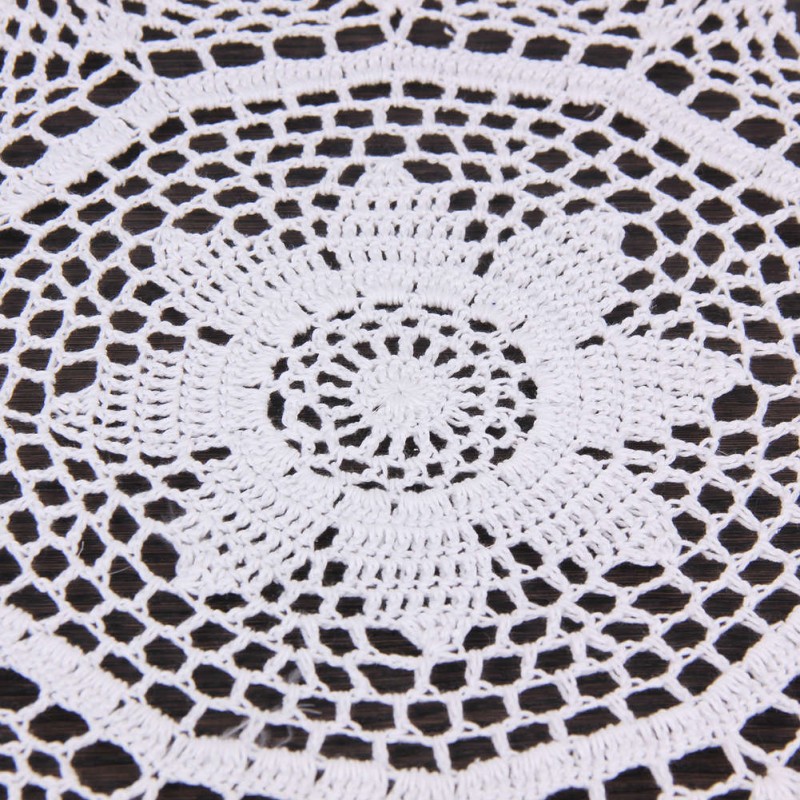 White Hook Flower Dream Catcher Feather Bead Hanging Decor Ornament