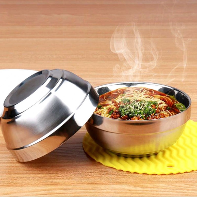 Rice Bowls Double Layer Bowls Child Anti-Hot Insulatation