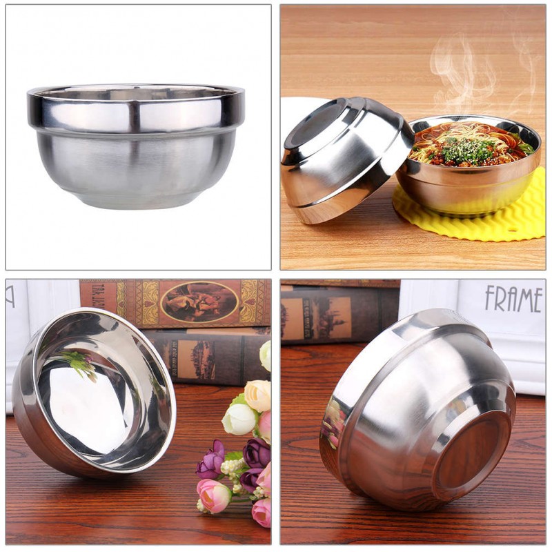 Rice Bowls Double Layer Bowls Child Anti-Hot Insulatation