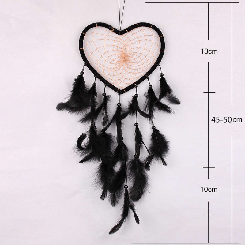 Black Dream Catcher Feathers Wall Car Hanging Decor Ornament