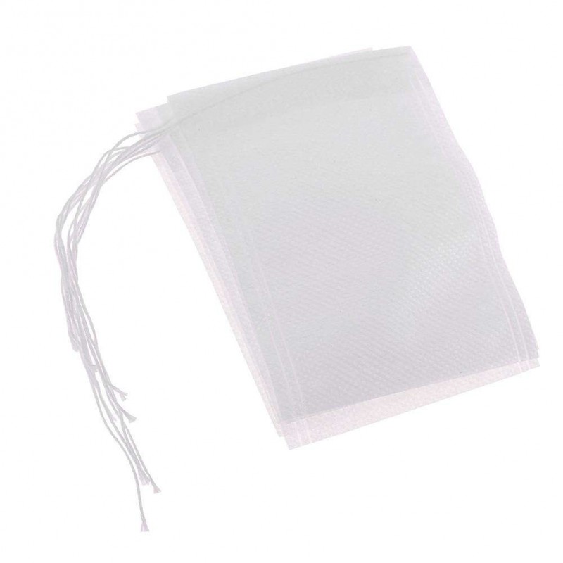 100pcs Non-woven Drawstring Safety Medicine Bag Tea Heal Seal Filter Bag