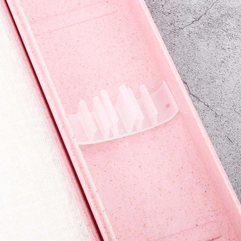2pcs Cutlery Set Box Spoon Chopsticks w/Mesh Bag