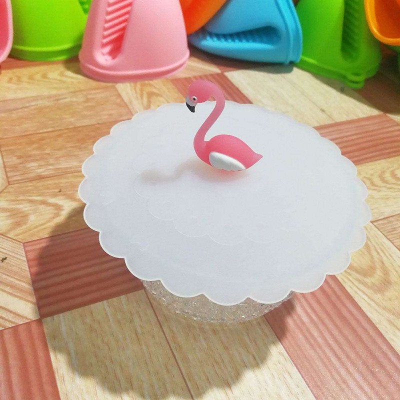 Bird Style Anti-Dust Tea Cup Cover Silicone Leakproof Coffee Lid Cap