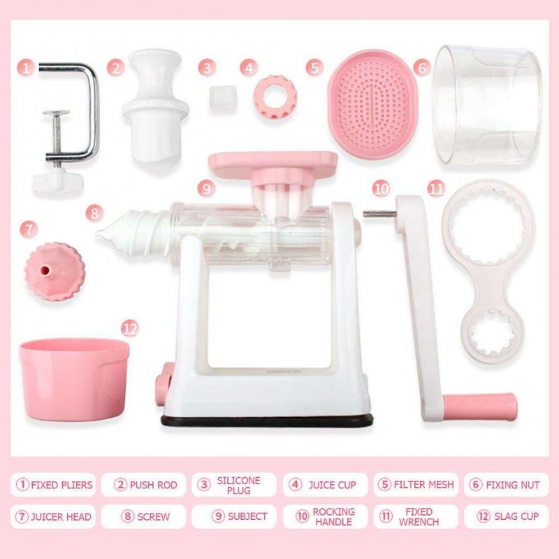 Kitchen Manual Hand Crank Juicer Orange Lemon Squeezer Fruit Extractor