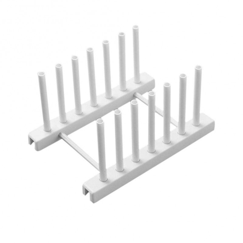 Kitchen Plastic Drain Rack Removable Dish Holder Storage Organizer